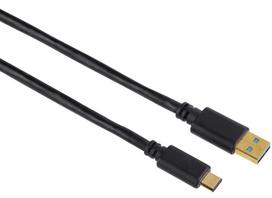 type c pakrovejas - Hama USB to USB-C Cable 1.8m Black - 4 nuotrauka