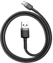 c type 3a baseus - Baseus Cafule USB To USB Type-C Cable 0.5m Grey/Black - 7 nuotrauka