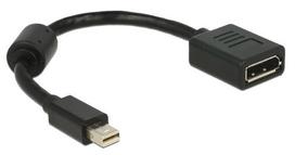 display port laidas - Delock Adapter Displayport-mini to Displayport Black - 1 nuotrauka