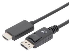 Assmann Cable Displayport / HDMI Black 1m