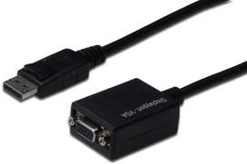 display port laidas - Assmann Adapter Cable Displayport / HD15  Black 0.15m - 1 nuotrauka