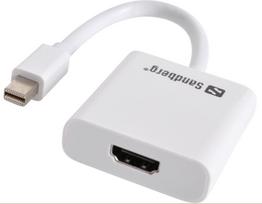 display port laidas - Sandberg Adapter Mini Display Port to HDMI - 1 nuotrauka