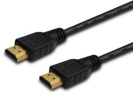 hdmi kabelis 5m - Savio Cable HDMI to HDMI 5m Black - 1 nuotrauka