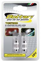 bottari - Bottari Torpedo 3 White LED Festoon 2pcs 17825 - 2 nuotrauka