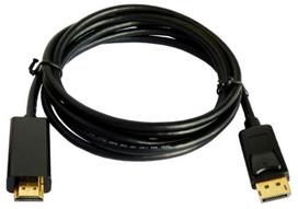hdmi to displayport kabelis - Brackton Kabelis DisplayPort to HDMI, Juodas, 1.5 m - 2 nuotrauka