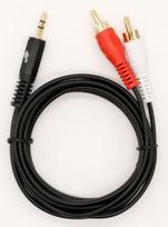 rca kabelis 3 5 - TB Cable 3.5mm / 2x RCA 1.5m - 3 nuotrauka