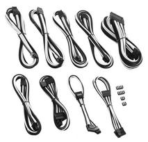 corsair laidai - CableMod PRO ModMesh C-Series AXi/HXi/RM Cable Kit Black/White - 1 nuotrauka