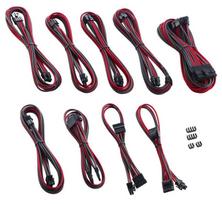 corsair laidai - CableMod PRO ModMesh C-Series AXi/HXi/RM Cable Kit Carbon/Red - 1 nuotrauka