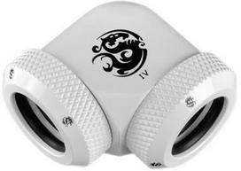 Bitspower Deluxe White Enhance 90-Degree Dual Multi-Link Adapter For OD 12MM