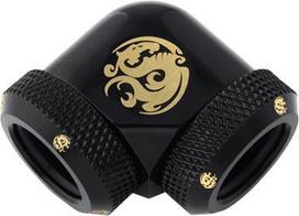 Bitspower Matt Black Enhance 90-Degree Dual Multi-Link Adapter For OD 12MM