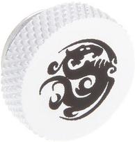age stop - Bitspower G1/4" Deluxe White Stop Fitting - 1 nuotrauka