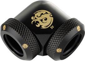 Bitspower Carbon Black Enhance 90-Degree Dual Multi-Link Adapter For OD 12MM
