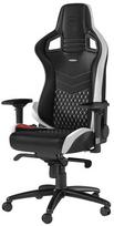 Noblechairs EPIC Real Leather Black/White (Juoda/Balta)