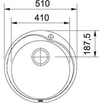 apvali plautuve - Franke ROL 610-41 Sink Stainless Steel - 2 nuotrauka