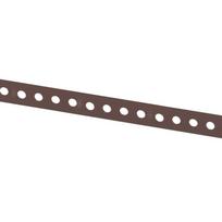 perforuotos juostos - Tvirtinimo juosta, 12 x 0.7 mm, 3 m, ruda - 2 nuotrauka