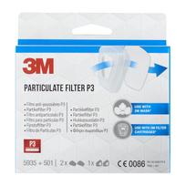 3m kauke - Skulkiųjų dalelių filtras su laikikliu 3M T5935K - 1 nuotrauka