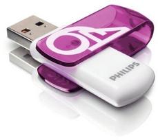 flash 64 usb atmintines - Philips Vivid Edition 64GB Purple (Violetinis) - 2 nuotrauka
