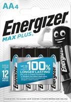 elementai aa - Elementai Energizer Max Plus AA/LR06, 4 vnt. - 1 nuotrauka