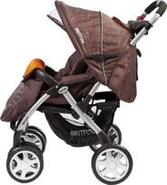 britton vezimeliai - Britton Allroad Stroller Brown/Orange (Rudas/Oranžinis) - 2 nuotrauka