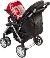 britton vezimeliai - Britton Allroad Stroller Brown/Orange (Rudas/Oranžinis) - 6 nuotrauka