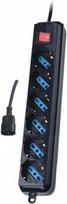 buitinis elektros ilgintuvas - Techly 300415 UPS Power Strip 6 Sockets 1.5m Black - 2 nuotrauka