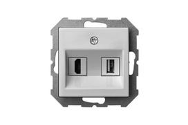 usb lizdas liregus - Lizdas Liregus Epsilon, be rėmelio, baltos spalvos - 1 nuotrauka