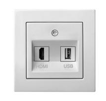 usb lizdas liregus - Lizdas Liregus Epsilon, be rėmelio, baltos spalvos - 2 nuotrauka