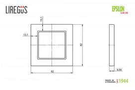 liregus - Vienvietis rėmelis Liregus K14-145-01, sidabro spalvos - 2 nuotrauka