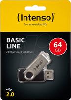 flash 64 usb atmintines - Intenso Basic Line 64GB Black (Juodas) - 3 nuotrauka