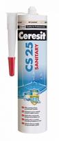 Sanitarinis silikoninis hermetikas Ceresit CS25/59, rudas, 280 ml