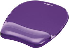 mouse pad gel - Fellowes Gel Crystal Purple Wrist Rest 9144104 - 1 nuotrauka