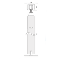 begeliai stumdomoms durims - Rinkinys stumdomoms durims Helaform 20501 - 3 nuotrauka