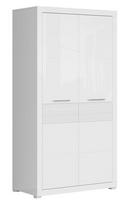 Black Red White Flames Wardrobe White