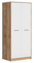 Black Red White Matos Wardrobe Wotan Oak/White