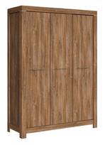 Black Red White Gent Wardrobe 150x210cm Stirling Oak