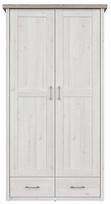 Black Red White Luca Baby Wardrobe Sibiu Larch/Sonoma Oak