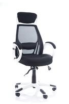 biuro kedes ermitazas - Signal Meble Q-409 Black/White - 2 nuotrauka