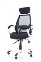 biuro kedes ermitazas - Signal Meble Q-409 Black/White - 4 nuotrauka