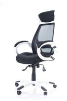 biuro kedes ermitazas - Signal Meble Q-409 Black/White - 5 nuotrauka