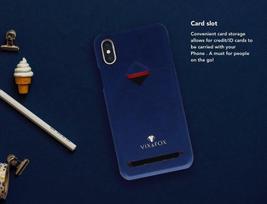 iphone xs max deklas - Vix&Fox Card Slot Back Shell For Apple iPhone XS Max Blue - 4 nuotrauka