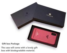 iphone xs deklas - Vix&Fox Card Slot Back Shell For Apple iPhone XS Max Red - 7 nuotrauka