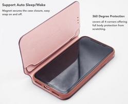 iphone xs max deklas - Vix&Fox Smart Folio Case For Apple iPhone XS Max Pink - 2 nuotrauka