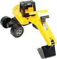 modeliukai traktoriai - Lena Maxi Excavator Yellow 2047 - 4 nuotrauka