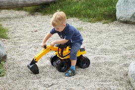 ekskavatoriaus - Lena Digger Yellow/Grey 02141 - 6 nuotrauka