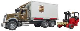 Bruder Mack Granite UPS Logistics Truck With Forklift 02828