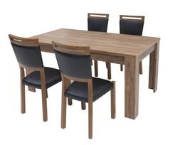 staliukas oak - Black Red White Brussel/Gent Extendable Table 160/200/240cm Stirling Oak - 4 nuotrauka