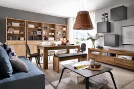 staliukas oak - Black Red White Brussel/Gent Extendable Table 160/200/240cm Stirling Oak - 6 nuotrauka