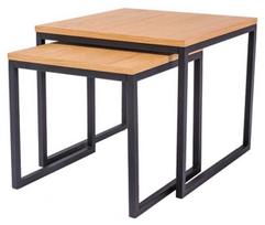 Signal Meble Largo Duo Table Set Oak