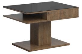 Black Red White Campo Coffee Table Oak/Black