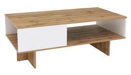 Black Red White Zele Coffee Table White/Oak